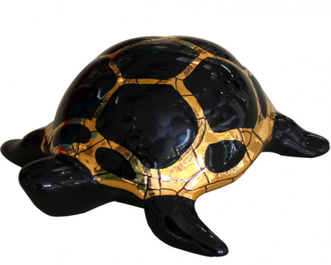 Animaux- Tortue PM Uni et Or