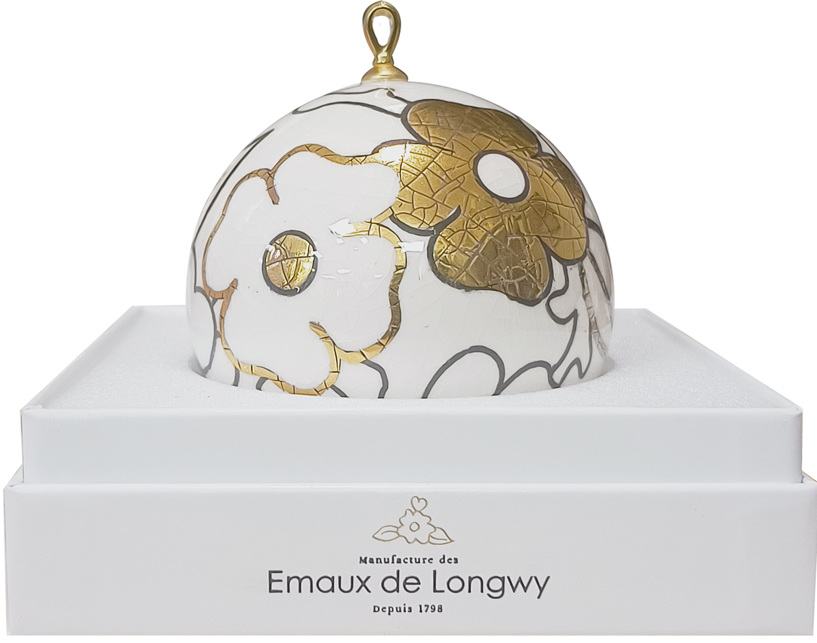 Boule de Noël PM de la collection Impression 3 ors Manufacture des